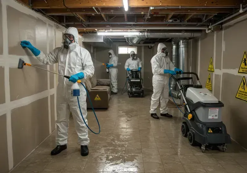 Basement Moisture Removal and Structural Drying process in Val Verde County, TX